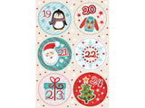 Adventskalender-Zahlen Winterfreude