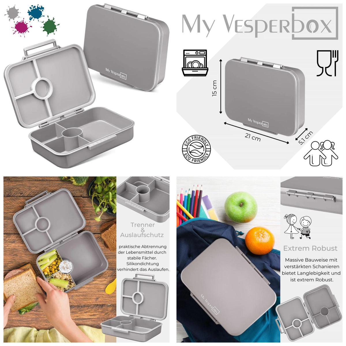 Znünibox My Vesperbox Bia Grau