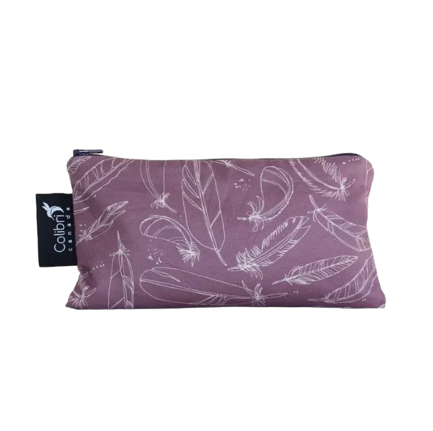 Etui und Lunchbag Colibri Feder Violett