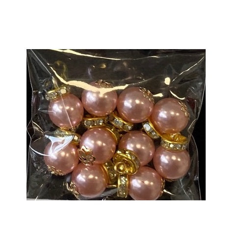Wichtelzubehör Christbaumkugeln Altrosa