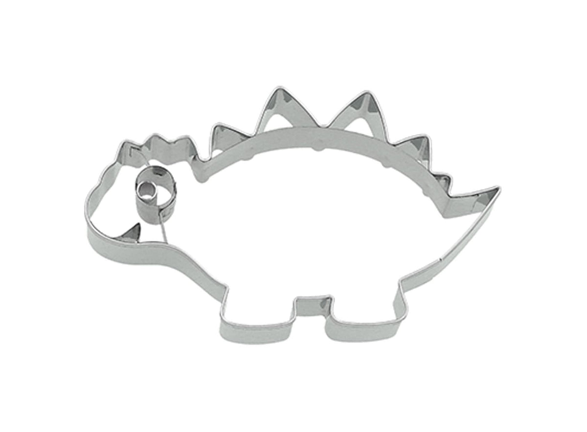 Edelstahl Ausstechform Stegosaurus Rund mit Prägung
