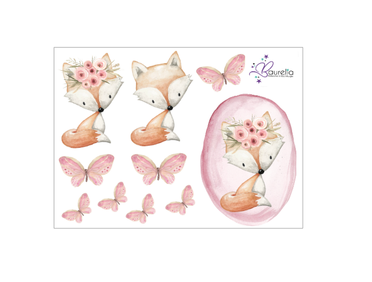 Stickerbogen Fuchs 4
