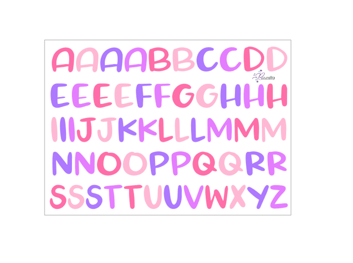 Stickerbogen ABC 14