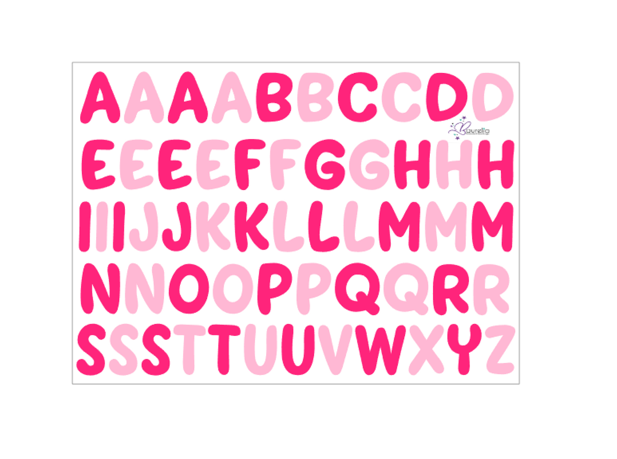 Stickerbogen ABC 2