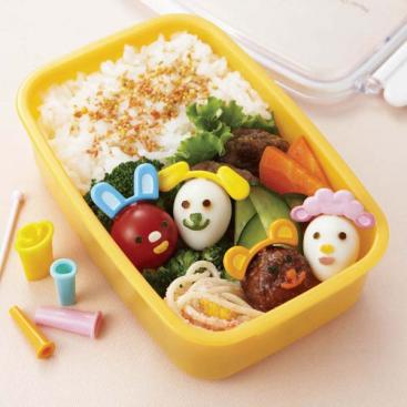 Znünibox Torune Bento Picks und Ausstecher Gesicht mit Ohren