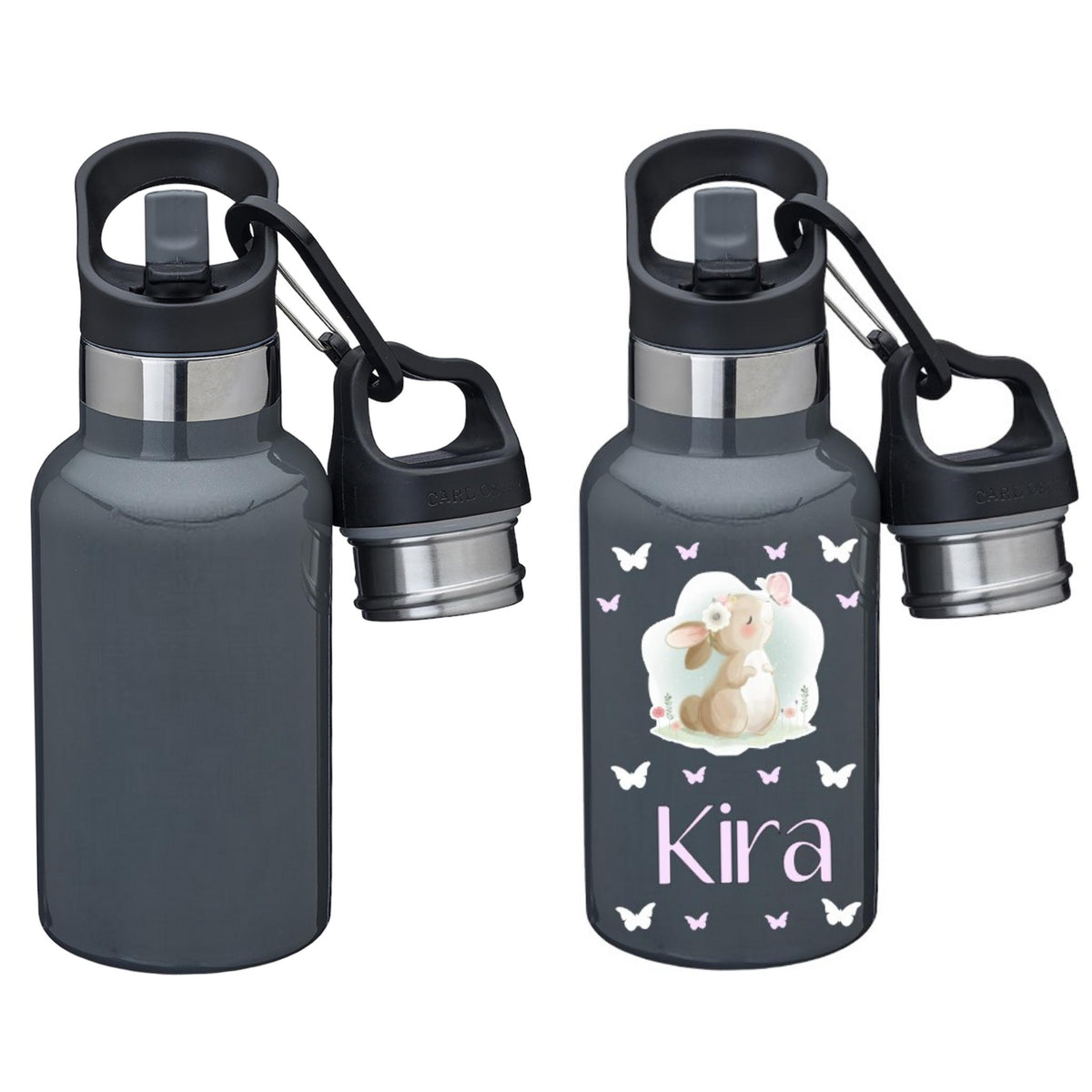 Kinder Thermosflasche Carl Oscar TEMPflask 350ml Grau