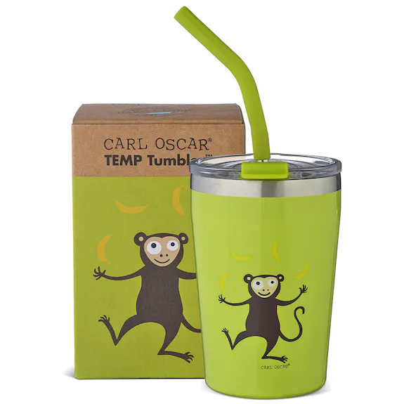 Kinder Thermobecher Carl Oscar Grün