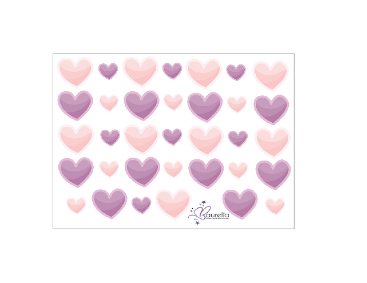 Stickerbogen Herz 1