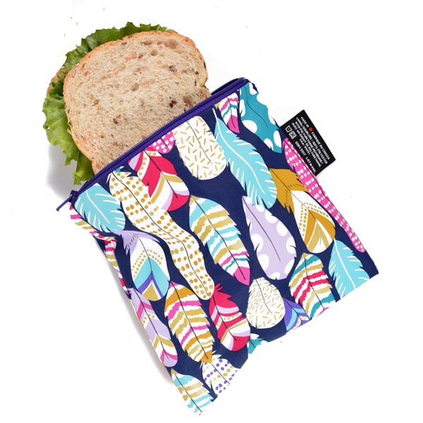 Lunchbag Colibri Blume Grün