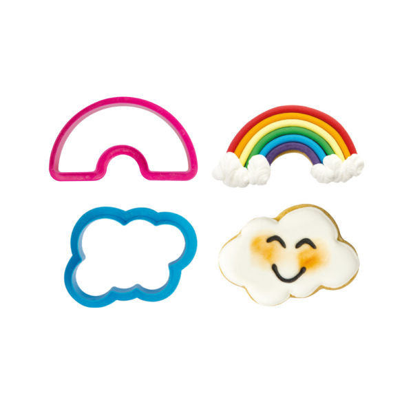 Ausstechformen Set Decora Regenbogen und Wolke
