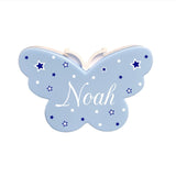 Nachtlicht Steckdose Schmetterling LED Blau